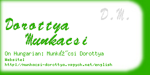 dorottya munkacsi business card